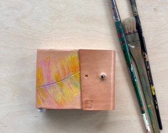 Hand Bound Leather watercolor Journal