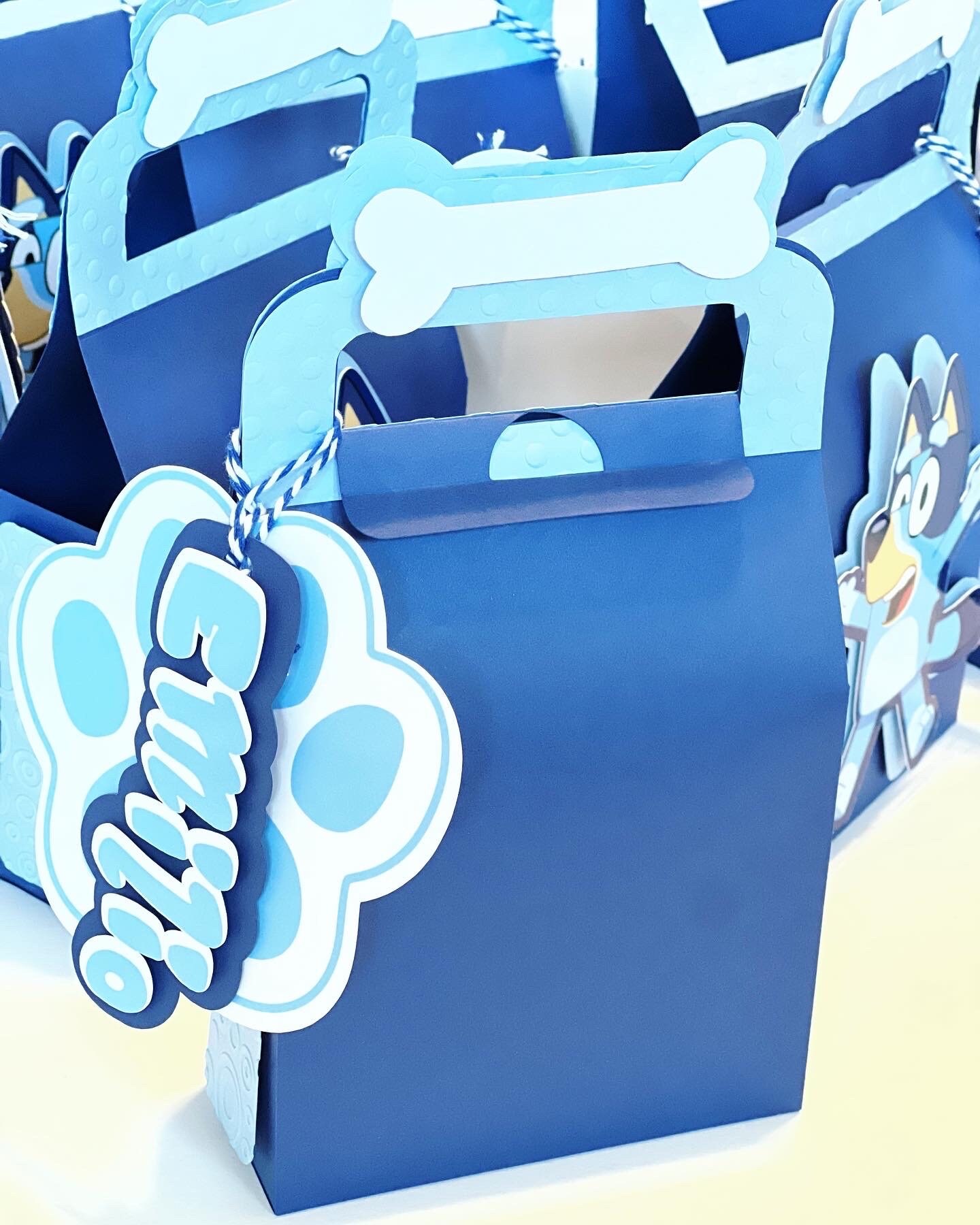 Bluey Party Box Custom Party Supplies Favor Box Bluey Birthday Custom