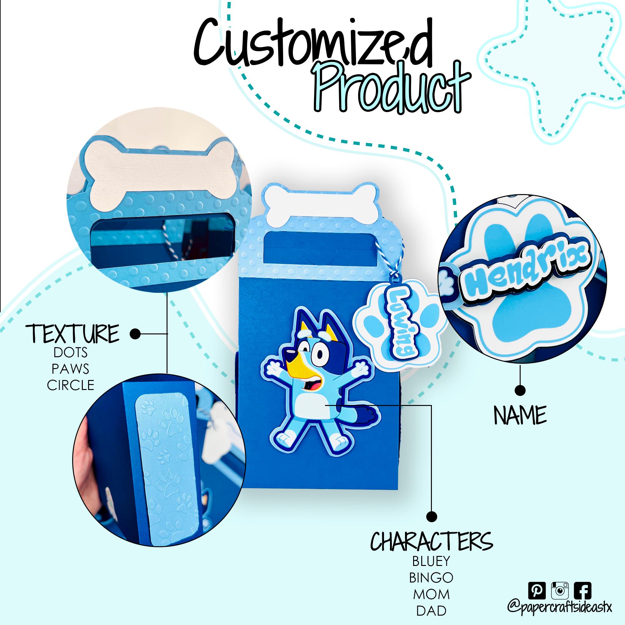 Handmade Bluey Gift Bags