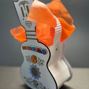 Personalized Coco Favor Box Custom Guitar Party Boxes, Coco Movie Theme ...
