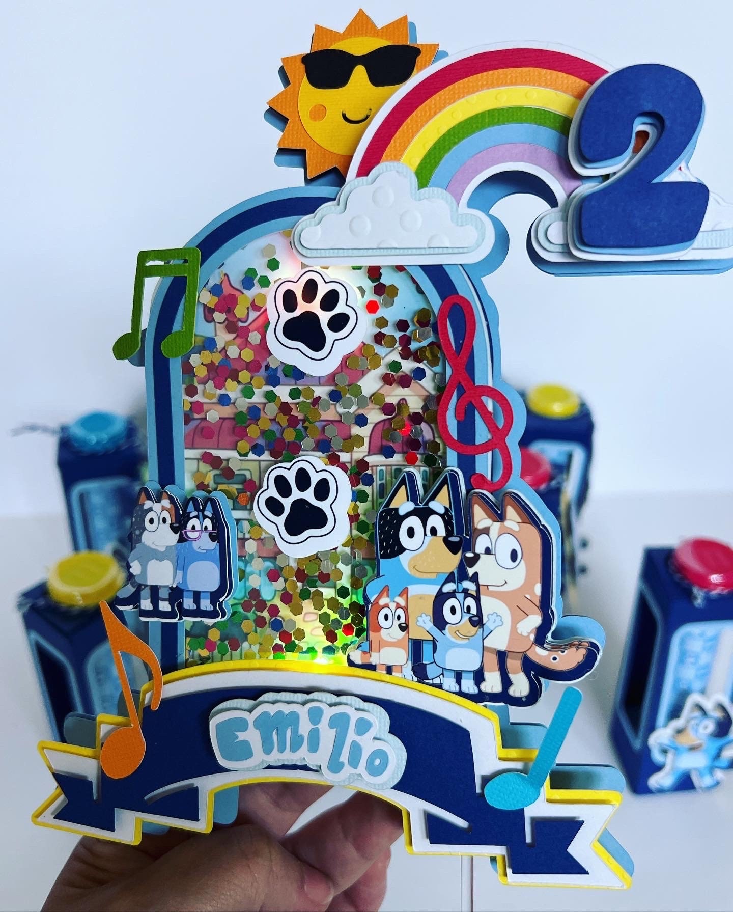 Bluey Cake Topper BLUEY Party Supplies Cake Decoration Birthday