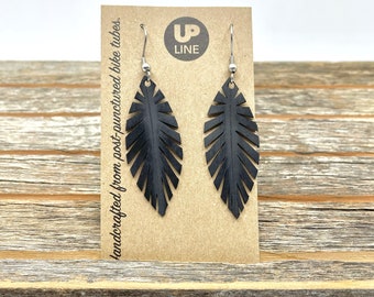 Small Feather Inner Tube Earrings