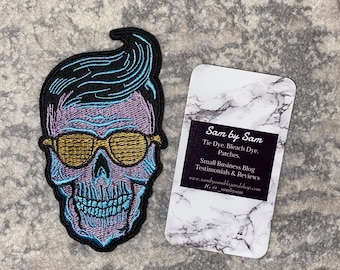 Skull iron on Patch