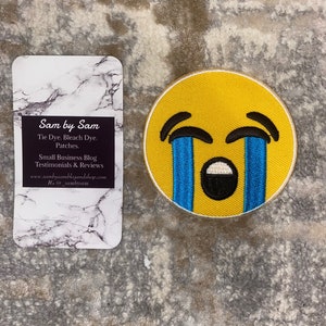 Emoji crying patch