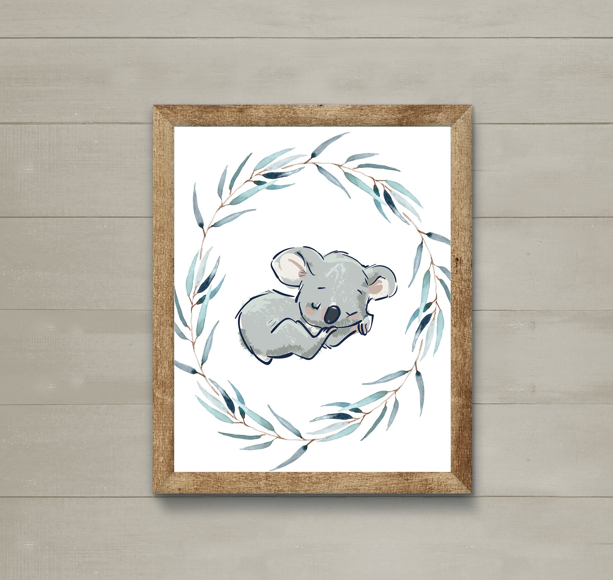 Koala Bear wall art Nursery Art work Nursery Decor art Etsy