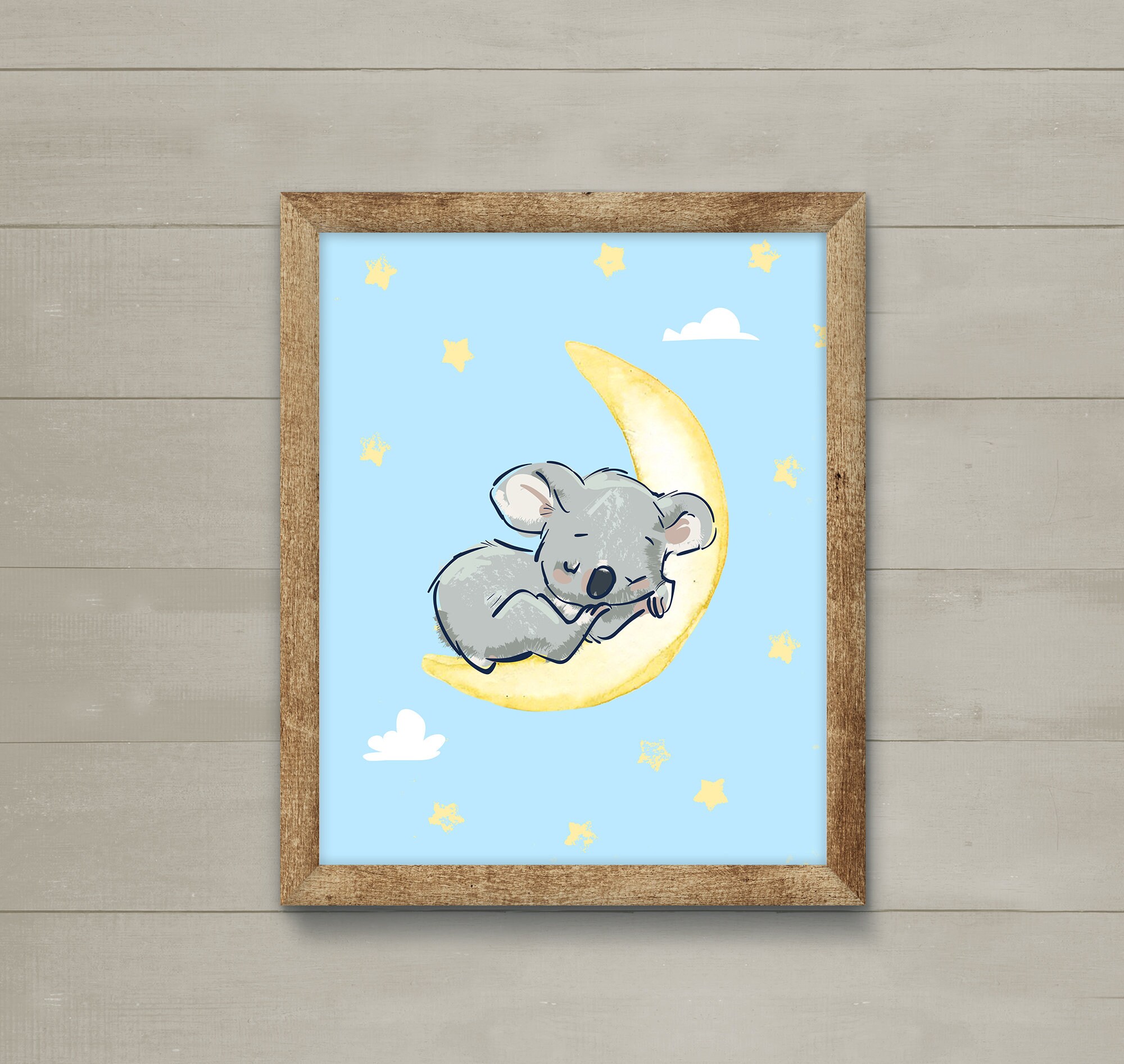 Koala Nursery Wall DecorBaby Koala Nursery DecorMoon Stars Etsy