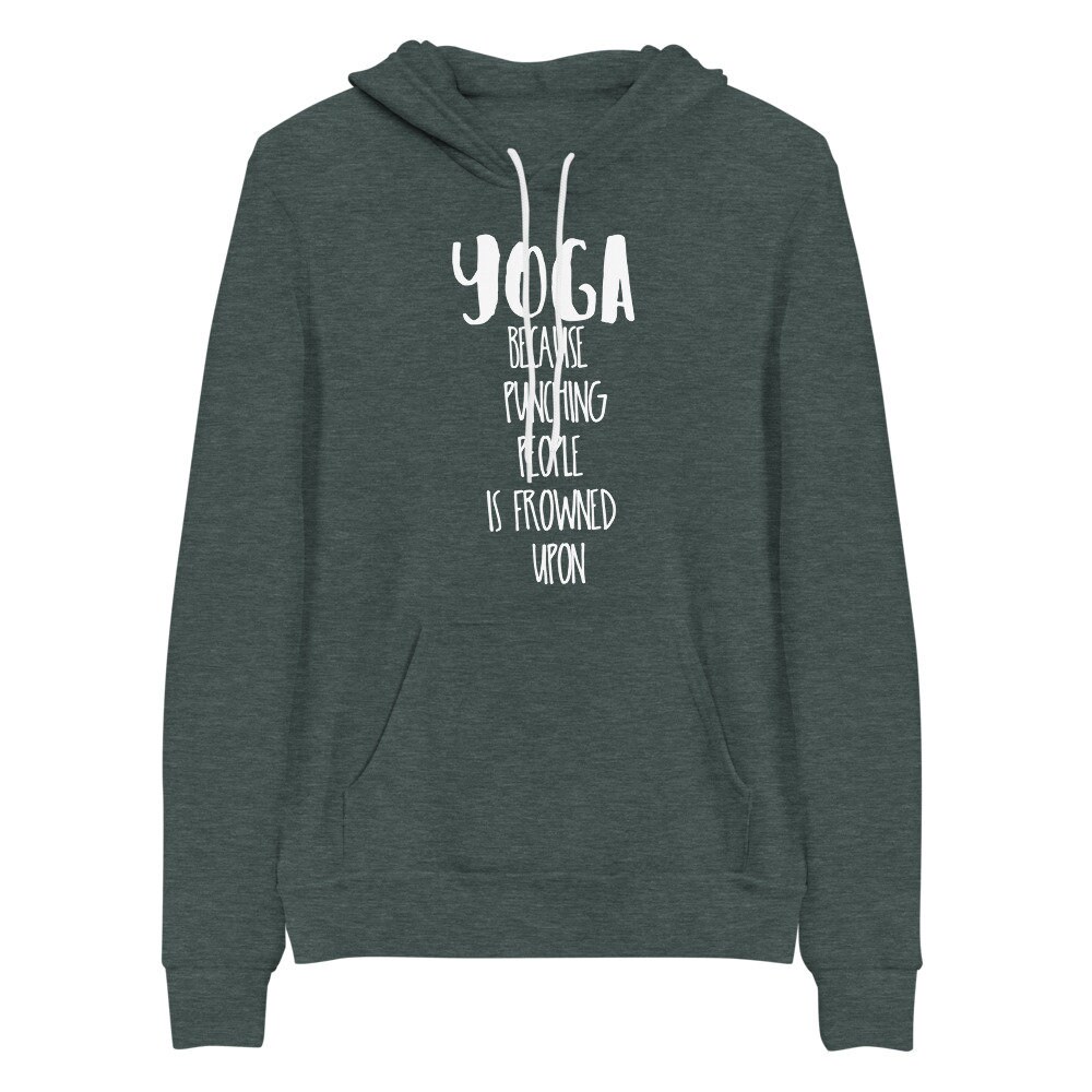 Yoga Hoodie Funny Yoga Sweater Yoga Top Yoga Sweater | Etsy