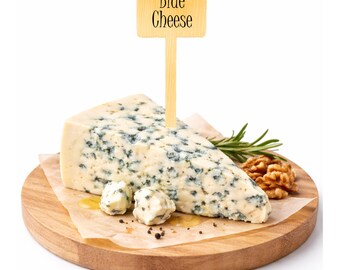 Palillos de bambú de lujo para tabla de quesos de 4,75 pulgadas - Pincho rectangular horizontal