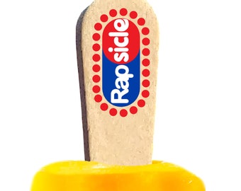 Cucharas de madera personalizadas para degustación: ¡palitos de helado personalizados de 3 pulgadas con impresión a color!