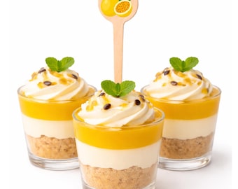 Miniadornos de postre personalizados de 4 pulgadas - Impresión personalizada - Punta redonda (puntiaguda)