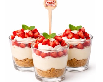 Palillos de postre personalizados para despedida de soltera de 4 pulgadas - Punta redonda (puntiaguda)