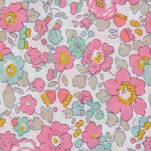 Liberty Fabric Tana Lawn Betsy Light Pink image 1