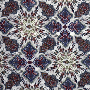Liberty Fabric Tana Lawn (Lord Paisley Red)