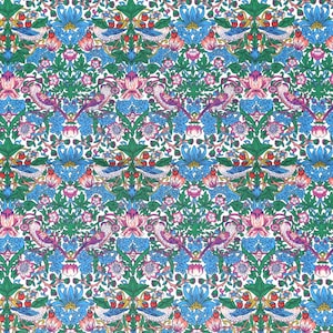 Liberty Fabric Tana Lawn (Strawberry Thief Spring Blue)