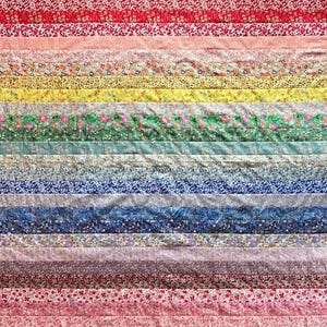 Quilt Kit Liberty Fabric Tana Lawn (Strip, Rainbow)