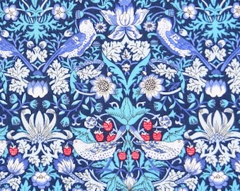 Liberty Fabric Tana Lawn (Strawberry Thief Blue)