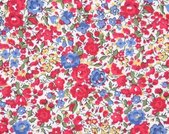 Liberty Fabric Tana Lawn (Emma and Georgina Red)