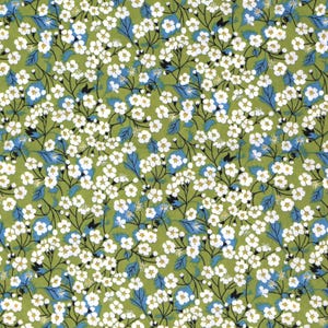 Liberty Fabric Tana Lawn (Mitsi Green)