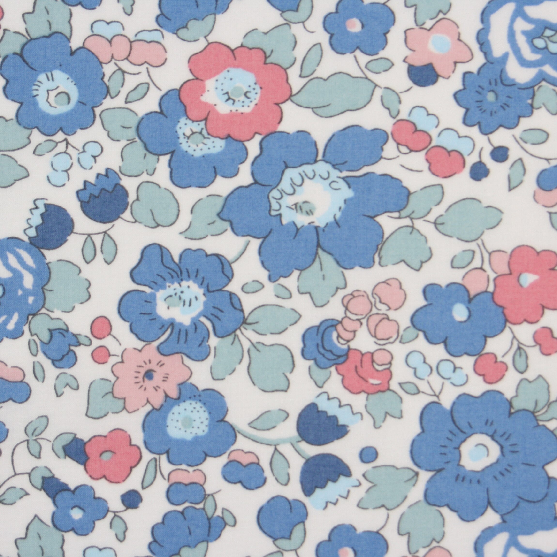 Liberty Fabric Tana Lawn (Betsy Blue)