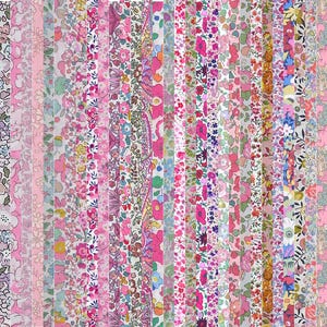 Pacchetto da 5-30 pezzi Liberty Fabric Tana Lawn (Rosa)