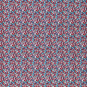 Liberty Fabric Tana Lawn (Pfefferrot und Blau)
