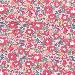 Liberty Fabric Tana Lawn (Betsy Meadow Pink)