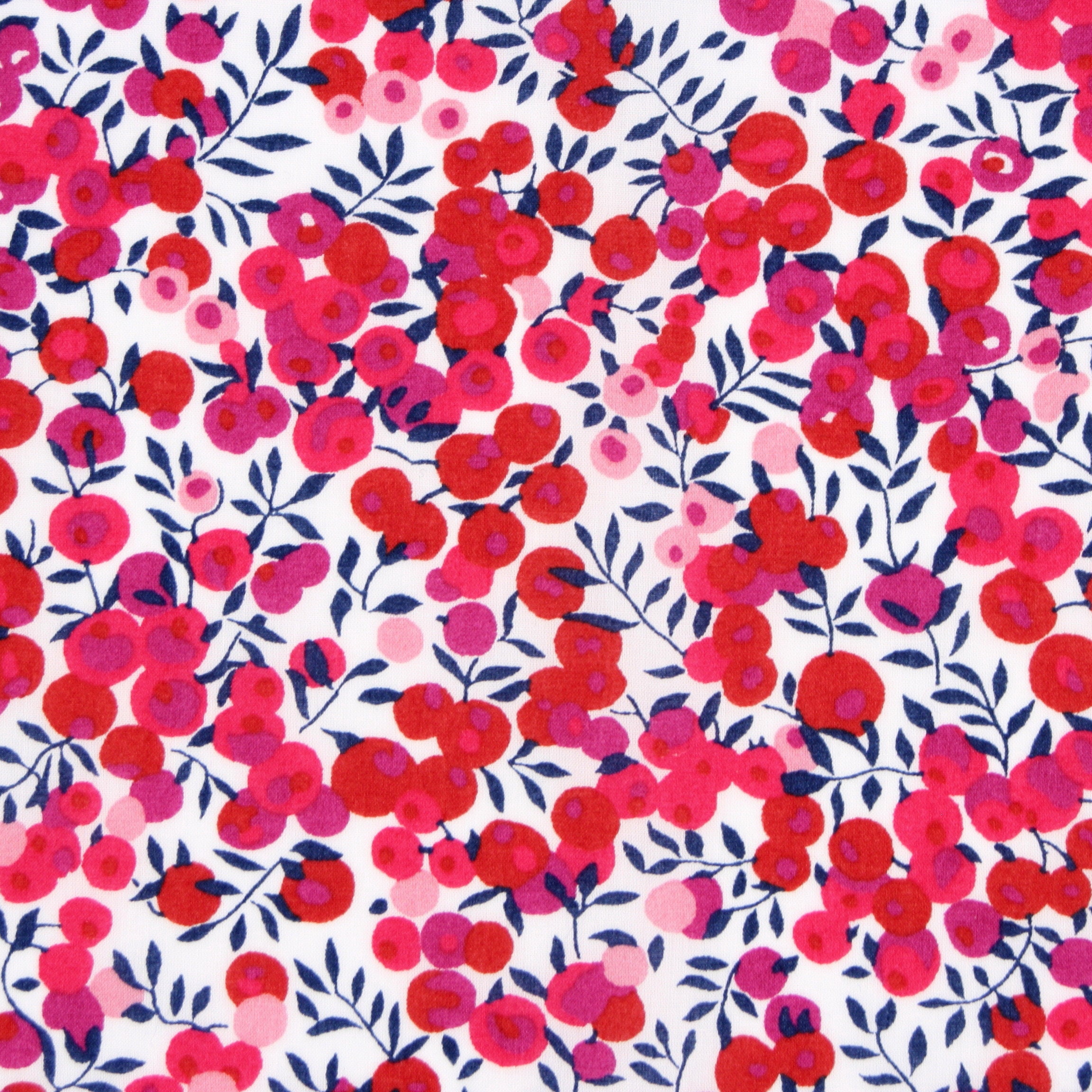 Liberty Fabric Tana Lawn Wiltshire Berry Red Etsy
