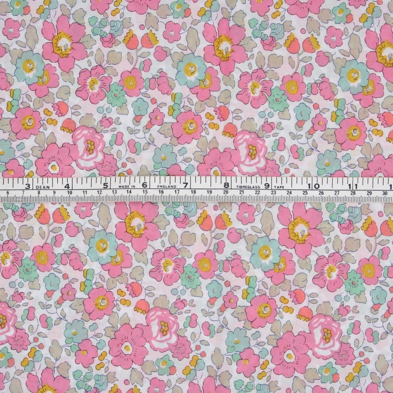 Liberty Fabric Tana Lawn Betsy Light Pink image 3