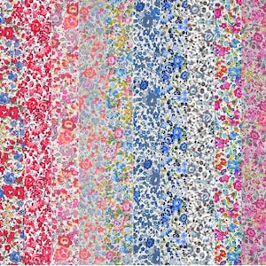 10 Piece Bundle Liberty Fabric Tana Lawn (Emma Georgina)