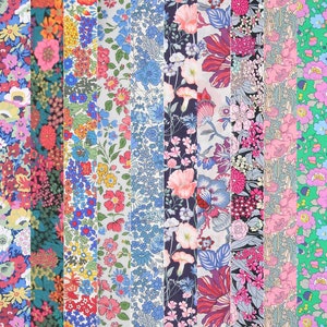 10 Piece Bundle Liberty Fabric Tana Lawn (Grand Florals)