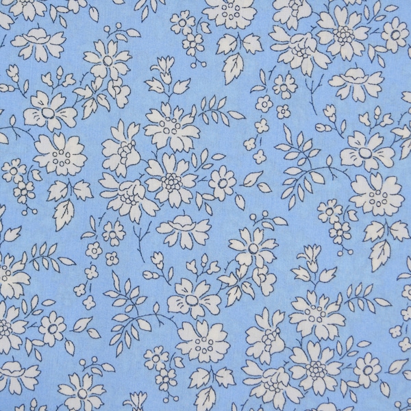 Tissu Liberty Tana Lawn (Bleu Capel)