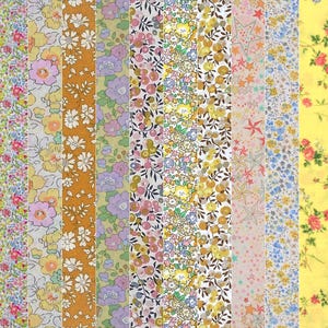 5-10 Piece Bundle Liberty Fabric Tana Lawn (Yellows)