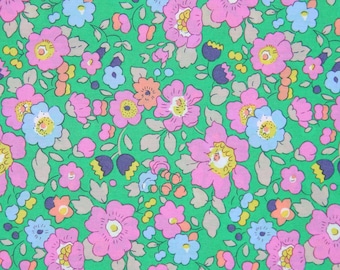 Liberty Fabric Tana Lawn (Betsy Meadow Green Neon)