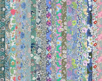 5-20 Piece Bundle Liberty Fabric Tana Lawn (Greens)