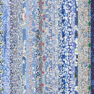 5-30 Piece Bundle Liberty Fabric Tana Lawn (Blues)