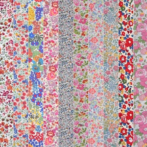 5-10 Piece Bundle Liberty Fabric Tana Lawn (Oranges)