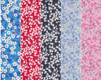 5 Pack Bundle Liberty Fabric Tana Lawn (Mitsi and Mitsi Valeria)