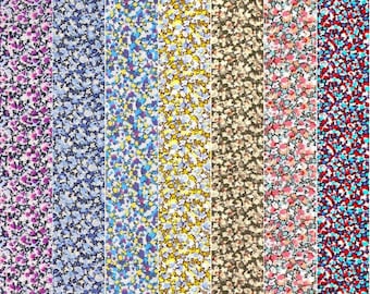 7 Piece Bundle Liberty Fabric Tana Lawn (Pepper)