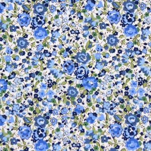 Liberty Fabric Tana Lawn (Emma and Georgina Blue)