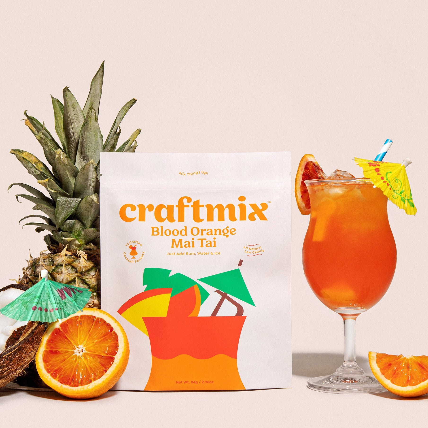 Craftmix Cocktail Mixers, Mango Margarita with Lime, 12 Pack