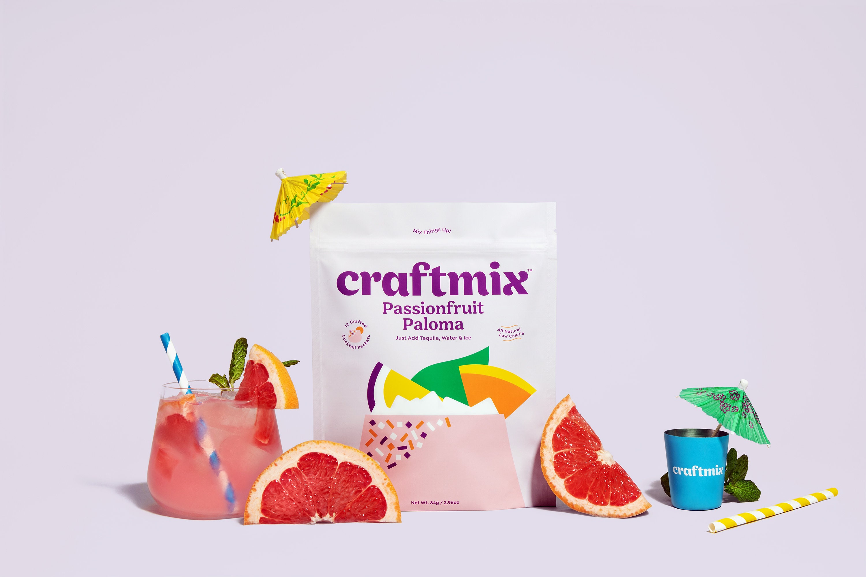 Craftmix Cocktail Mix Passionfruit Paloma Flavor Skinny Natural