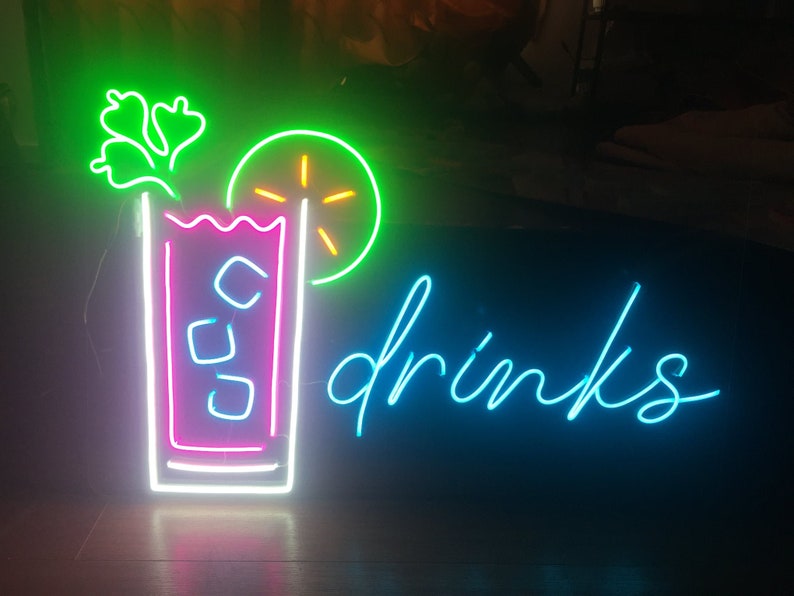 Custom Personalised Own Design LED Neon Bar Sign Home Pub Shop Logo Light up Custom Personalised Own Design LED Neon Bar Sign Home Pub Shop Logo Light up
