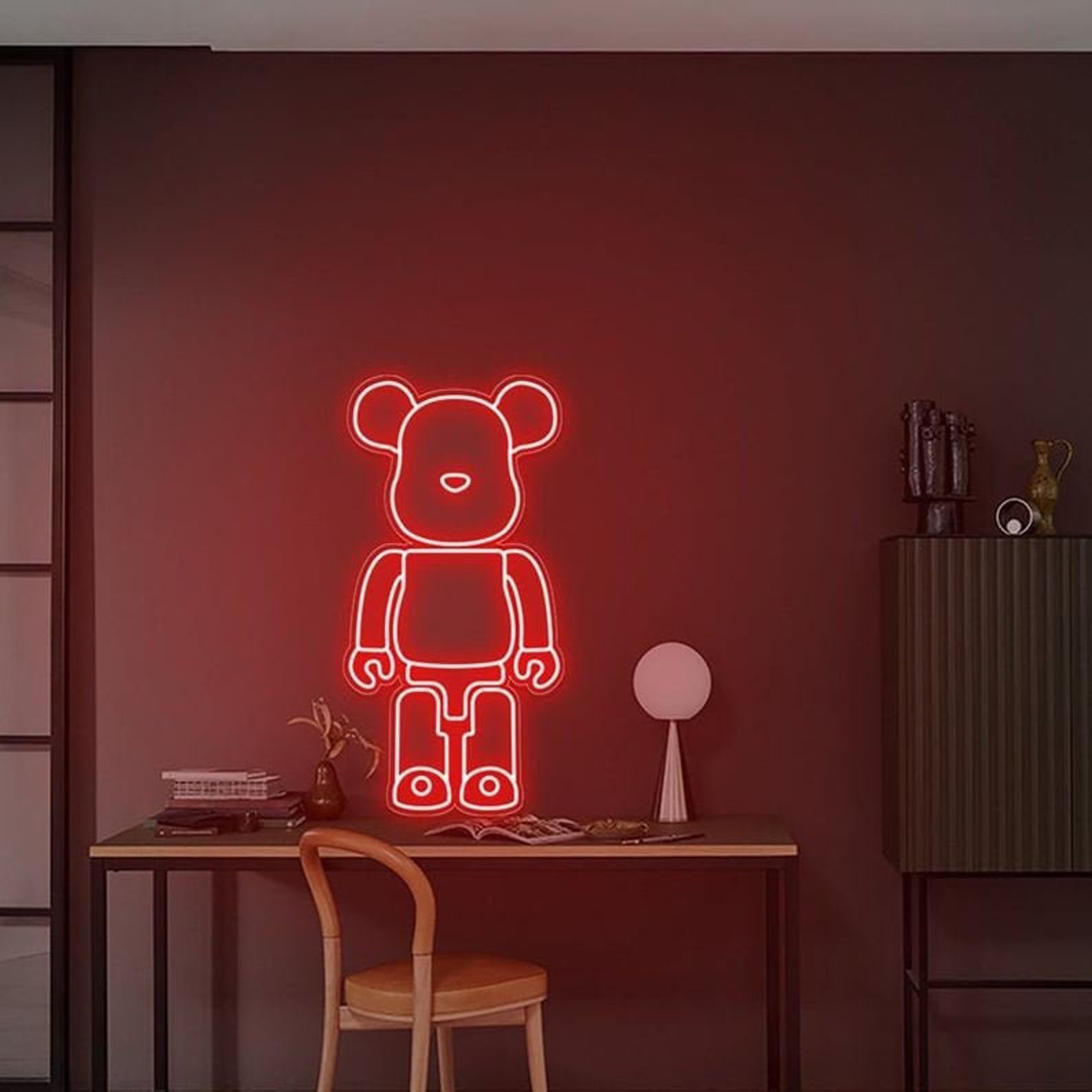 Bearbrick Neon Sign Customized Neon LED SignLight for Wall | Etsy
