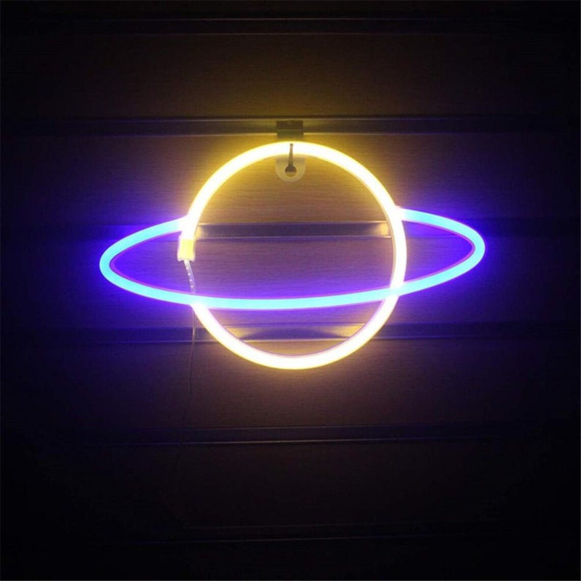 Saturn Planet Neon Light sign LED Sign Lights for Wall Mount | Etsy