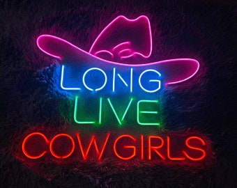 Cowgirl Neon Sign - Etsy