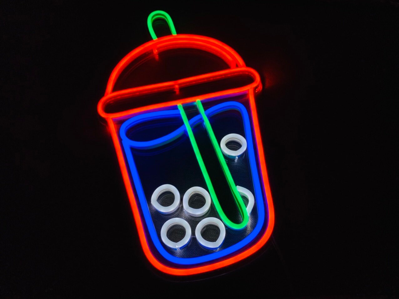 Boba Neon Sign Boba Tea Acrylic Neon Signs Custom Tea Neon - Etsy