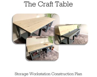 PDF Directions for Craft Table Construction and Assembly
