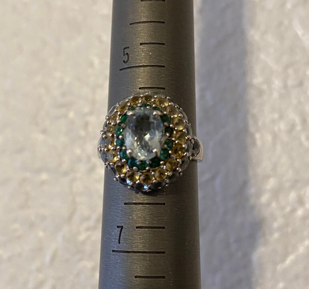 Bague de fiançailles d'éternité complète en or jaune 14 Bague de fiançailles d'éternité complète en or jaune 14