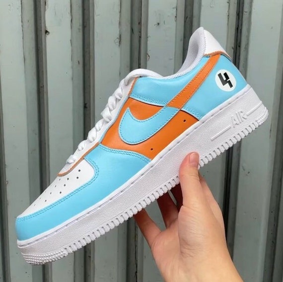 Custom x Nike AF1 Gulf Norris Daniel - Etsy España