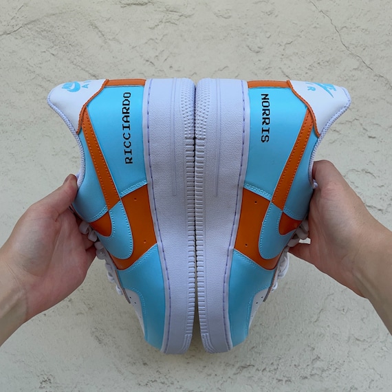 Custom Mclaren X Nike AF1 Gulf Design Lando Norris Daniel | Etsy